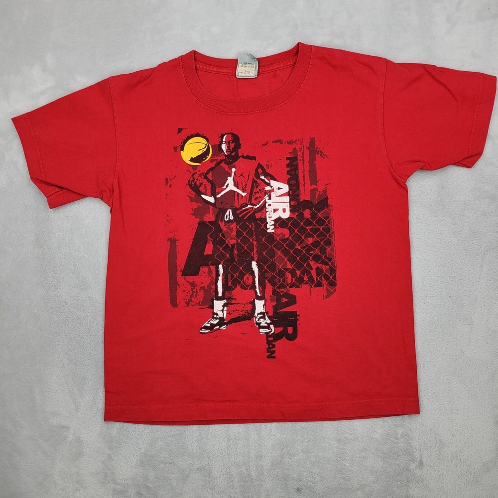 Jordan Shirt Boys Large Crewneck Basketball Air Jumpman Flight Ball Youth Kids L